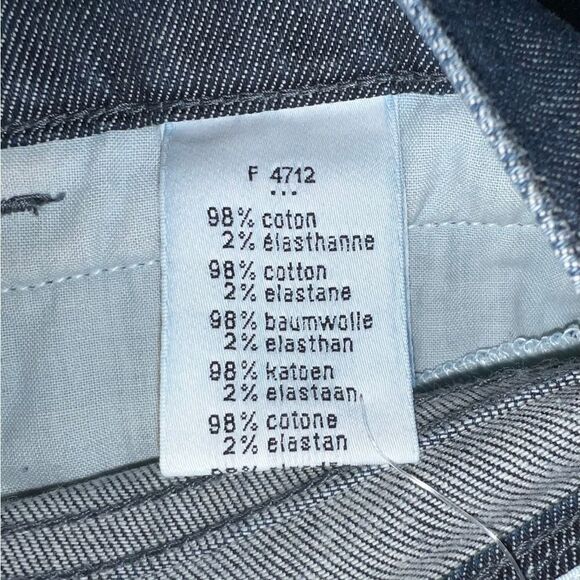 Lacoste Women Devanley Blue Denim Jeans Straight Leg Aged Double Stone 2 NWT - Picture 7 of 9